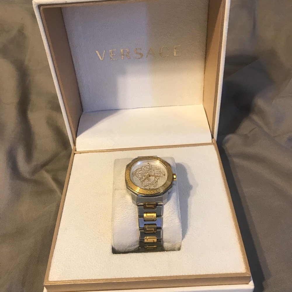 Versace women’s two-tone watch